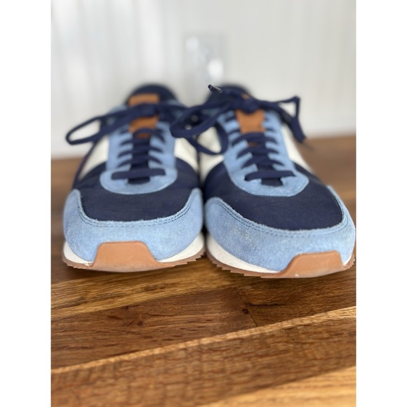 Kizik Milan Naval Academy Blue Sneakers Men's Size 12 Suede Lace-Up Tennis Shoes - Picture 4 of 11